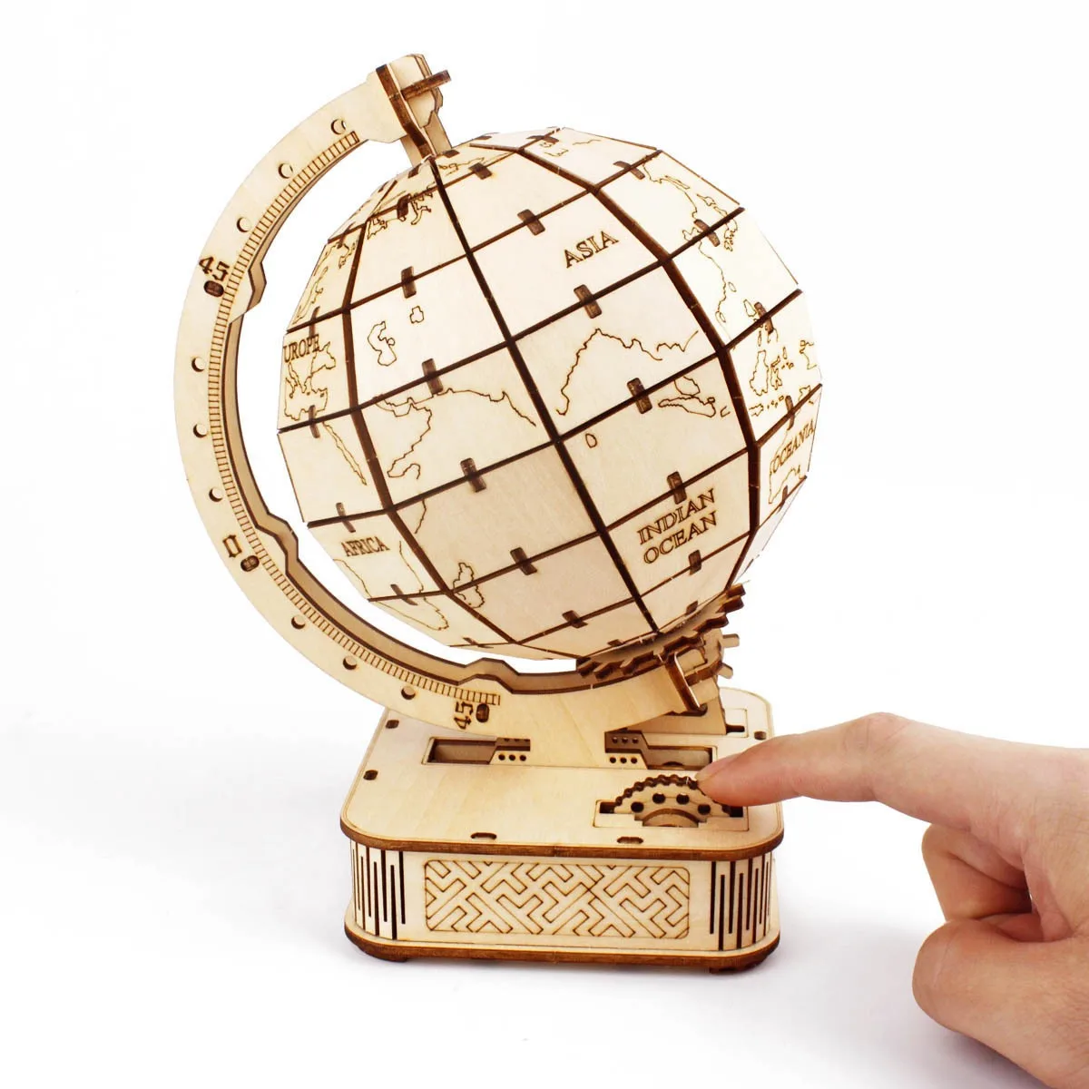Puzzle Map World - 3d globo de madeira quebra-cabeça brinquedo