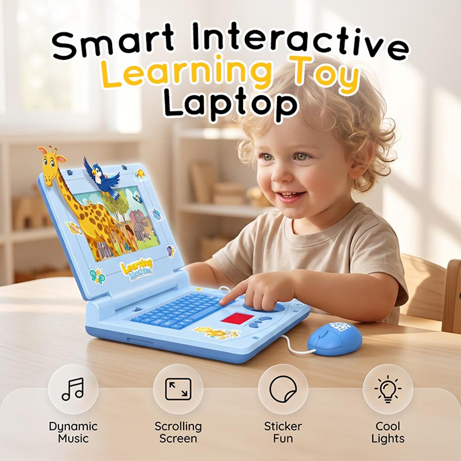 Kids Educational Computer - Brinquedo de Laptop para Crianças, Interativo,