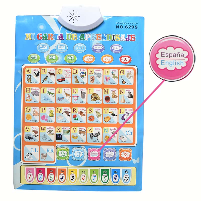 Gráfico fônico de idioma espan - Kids Educational Computer avaliação e preço