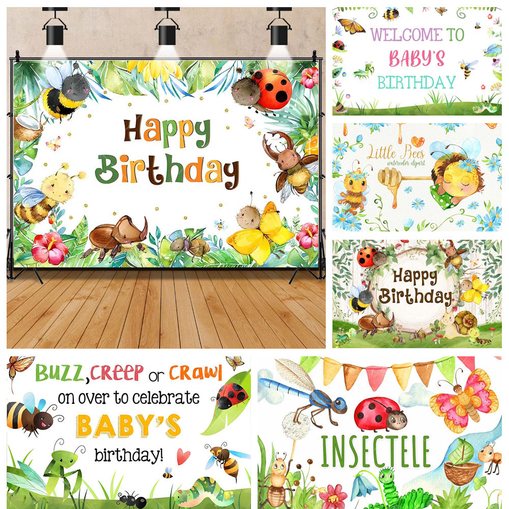 Festa de insetos dos desenhos  - Background For Kids Education avaliação e preço